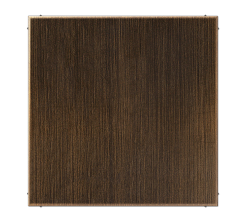 Крышка без отверстий, фиксация защёлкиванием, для произвольных вырезов (либо использование в качестве заглушки); металл; латунь antik; Messing  ME299