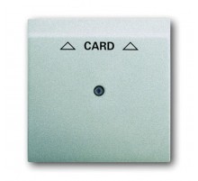 Плата центральная (накладка) для механизма карточного выключателя 2025 U, серия impuls, цвет серебристый металлик  1753-0-0080   2CKA001753A0080  A