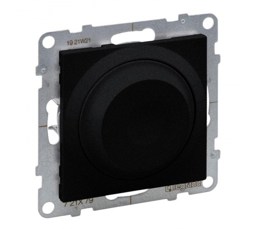 SUNO Светорегулятор с поворотной ручкой универсальный 300Вт без нейтрали. Цвет "Антрацит"  721479  Legrand