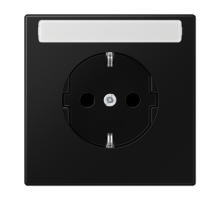 Розетка SCHUKO® с полем для надписи; дюропласт; черный матовый   LS1520NASWM  Jung