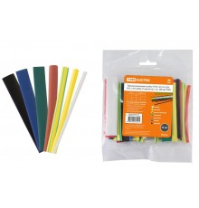 Термоусаживаемая трубка ТУТнг 4/2, 6/3, 8/4, 10/5, 12/6 набор (7 цветов по 1 шт. 100мм)  SQ0518-0515  TDM