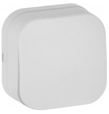 GLORY Выключатель 1-клавишный о/у 10А ВС20-1-0-ХБм белый матовый  EVH10-K01M-10  IEK