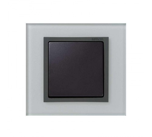 Simon 82 Рамка декоративная, 1 пост, S82 Nature, Стекло, серый-графит  82817-35  Simon