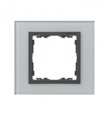 Simon 82 Рамка декоративная, 1 пост, S82 Nature, Стекло, серый-графит  82817-35  Simon