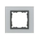 Simon 82 Рамка декоративная, 1 пост, S82 Nature, Стекло, серый-графит  82817-35  Simon