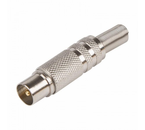 РАЗЪЁМ  штекер  TV  никель  c пружиной  05-2011  REXANT