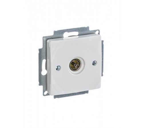 ABB Basic 55 Альп. белый Розетка TV оконечная  1724-0-4276   2CKA001724A4276  ABB