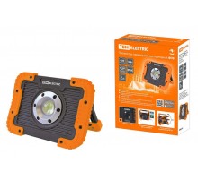 Прожектор переносной светодиодный ФП8, 10 Вт, 900 лм, Li-Ion 3,7 B 3 A*ч, USB  SQ0350-0057  TDM
