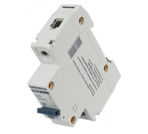 Выключатель автоматический однополюсный ВА47-29 25А C 4,5кА  MVA25-1-025-C  GENERICA