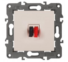 14-3111-02 Розетка аудио, IP20, Эра Elegance, сл.кость  Б0034321  ЭРА