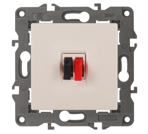 14-3111-02 Розетка аудио, IP20, Эра Elegance, сл.кость  Б0034321  ЭРА
