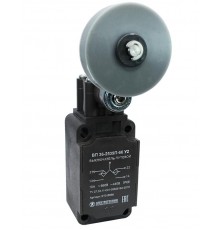 ВП 36-2539П-66 У2, рычаг с резиновым роликом диам. 50 мм, 1з+1р, инерционный, 30х60 мм, 3А, IP66, выключатель путевой  ET010896  Электротехник