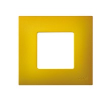 Simon 27 Накладка декоративная на рамку базовую, 1 пост, S27 Play, Arctic, жёлтый  2700617-081  Simon