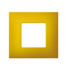 Simon 27 Накладка декоративная на рамку базовую, 1 пост, S27 Play, Arctic, жёлтый  2700617-081  Simon