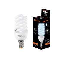 Лампа энергосберегающая КЛЛ-FSТ2-15 Вт-4000 К-Е14 (42х103 мм)  SQ0323-0059  TDM