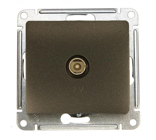 Glossa Антрацит Розетка TV, механизм  GSL000793  SE