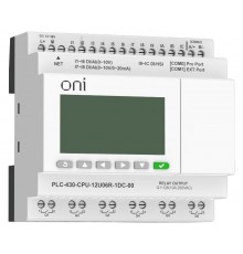 ПЛК 430 Модуль ЦПУ 4 DI 8 UI 6 RO 24В DC EP с экраном  PLC-430-CPU-12U06R-1DC-00  ONI