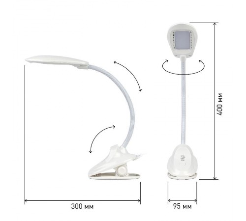 Светильник настольный NLED-478-8W-W белый  Б0041084  ЭРА