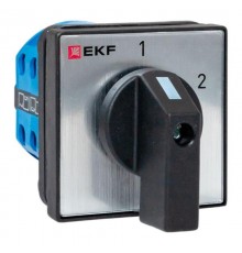 Переключатель кулачковый ПК-1-52 10А 2P "1-2" IP65  pk-1-52-10-65  EKF