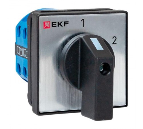 Переключатель кулачковый ПК-1-52 10А 2P "1-2" IP65  pk-1-52-10-65  EKF