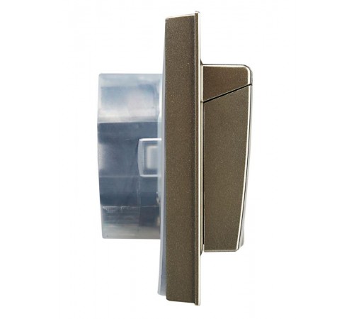 BRITE Розетка 2-ая с крышкой 16А в сб IP44 РСбш12-3-44-БрШ шампань  BR-R26-16-44-K37-F  IEK