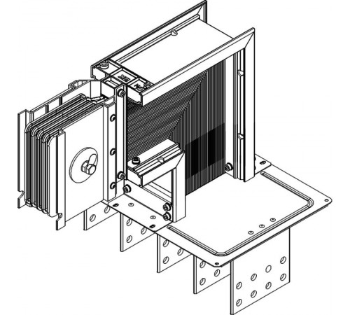 Секц. флан. вверх Тип1 5000А Al 3L+N+PER IP55 тран. IEK  LB-5000A4-35-F-FU1  IEK