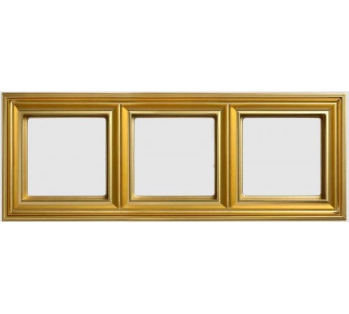 Рамка 3-поста; термопласт; золото; Eco Deco  EPD483GO  Jung