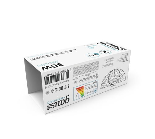 Светильник светодиодный промышленный линейный ССП-176 Elementary IP65 1200*76*66 36W 2850lm 4000K мат 1/12  864225236  Gauss