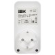 РТЭ-4 Розетка-таймер электр. с USB 15мин-8ч 16А IP20 бел  ERT12-1-16-O-15-2-20-K01  IEK