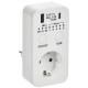 РТЭ-4 Розетка-таймер электр. с USB 15мин-8ч 16А IP20 бел  ERT12-1-16-O-15-2-20-K01  IEK