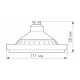 Лампа светодиодная AR111-UNIT-GU10-15W-DIM Day4000 (WH, 120 deg, 230V)  025624  Arlight