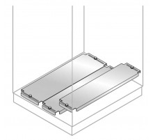 Панель нижняя скользящая,нерж 800х500  EF8051X  ABB