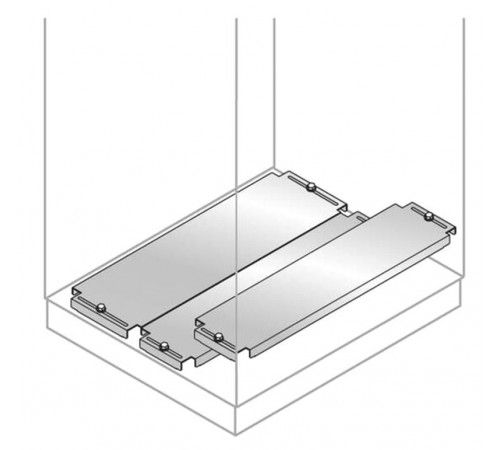 Панель нижняя скользящая,нерж 800х500  EF8051X  ABB