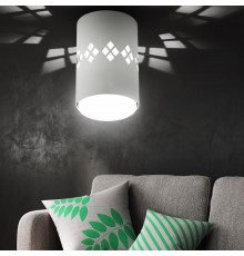 Светильник настенно-потолочный спот OL10 LD GX53 WH белый, подсветка 1 W  Б0050269  ЭРА