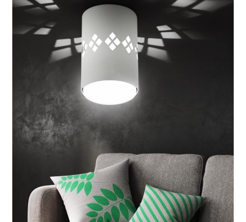 Светильник настенно-потолочный спот OL10 LD GX53 WH белый, подсветка 1 W  Б0050269  ЭРА