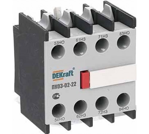Приставка контактная доп.контакты 2НО+2НЗ ли  24105DEK  DEKraft