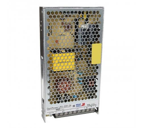 Блок питания панельный OptiPower LRS 200-24 8.8A  328885  КЭАЗ