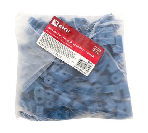 Изолятор угловой "Стойка" синий EKF PROxima  ak-1-1  EKF