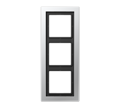 Рамка для вертикальной и горизонтальной установки, 3 поста; металл; алюминий; LS Design  ALD2983  Jung