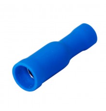 Разъем штекерный изолированный гнездо 4 мм 1.5-2.5 мм (РШи-м 2.5-4/РШИм 2-5-4 ) синий  08-0221  REXANT