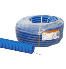 Труба гофрированная ПНД d 25 с зондом (75 м) легкая синяя  SQ0413-0023  TDM