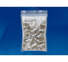 Коннекторы для светодиодной ленты 220В 5050RGB, 4 контакта, UTC-K-04/B67-RGB COPPER 050 POLYBAG прозрачный 50 шт/упак  10829  Uniel