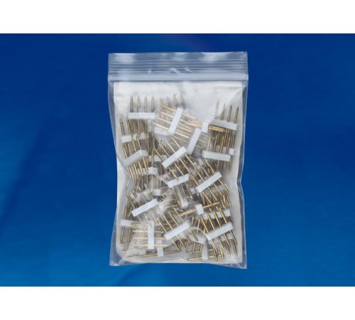 Коннекторы для светодиодной ленты 220В 5050RGB, 4 контакта, UTC-K-04/B67-RGB COPPER 050 POLYBAG прозрачный 50 шт/упак  10829  Uniel