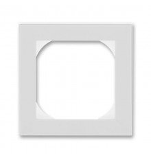 ABB Levit Серый / белый Рамка одинарная 55х55 для механизмов BJE  3901H-A05510 16  2CHH015510A4016  ABB