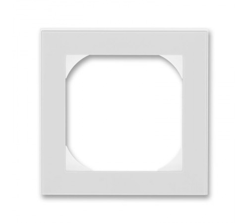 ABB Levit Серый / белый Рамка одинарная 55х55 для механизмов BJE  3901H-A05510 16  2CHH015510A4016  ABB