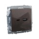 BRITE Розетка USB A+C 18Вт РЮ11-1-БрТБ темная бронза  BR-U22-018-K45  IEK