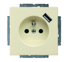 ABB Basic 55 Сл. кость Розетка Schuko 20 EUCBUSB-92-500, 16А, 700 мА  2011-0-6192   2CKA002011A6192  ABB