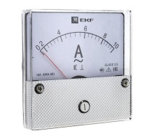 AMA-801 аналоговый на панель (80х80) круглый вырез 50А прямое подкл. PROxima    ama-801-50  EKF