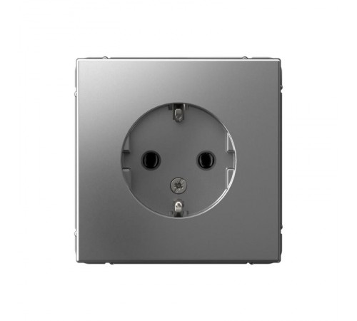 ArtGallery Сталь Розетка с заземлением, 16А, механизм  GAL000943  SE