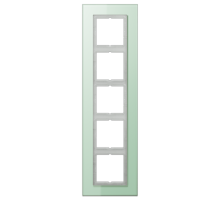 Рамка для серии LS-Plus 5-кратная; стекло  LSP985GLAS  Jung